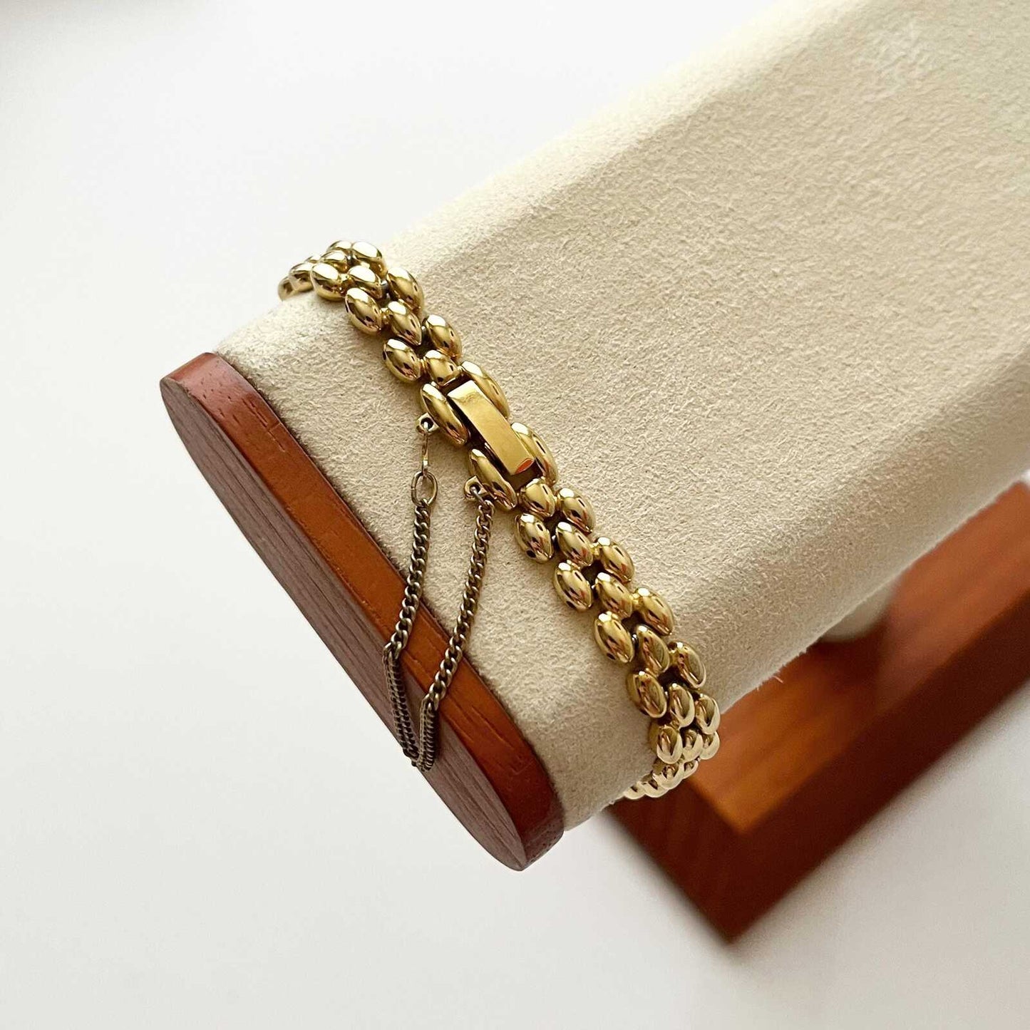 Seiko Vintage Womens Gold Plated Watch, Ruby Bracelet, 18.5cm