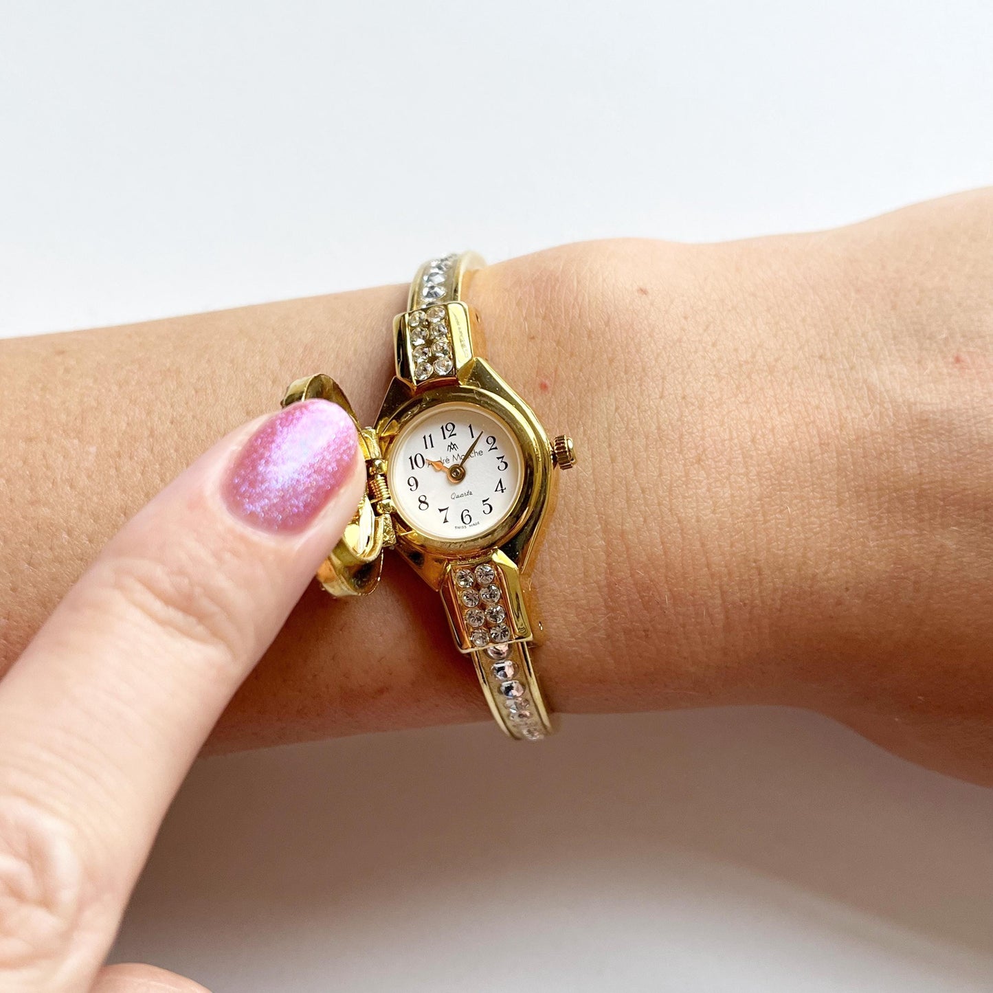 Andre Mouche Vintage Watch from the 90s - wrist watch, gift for her