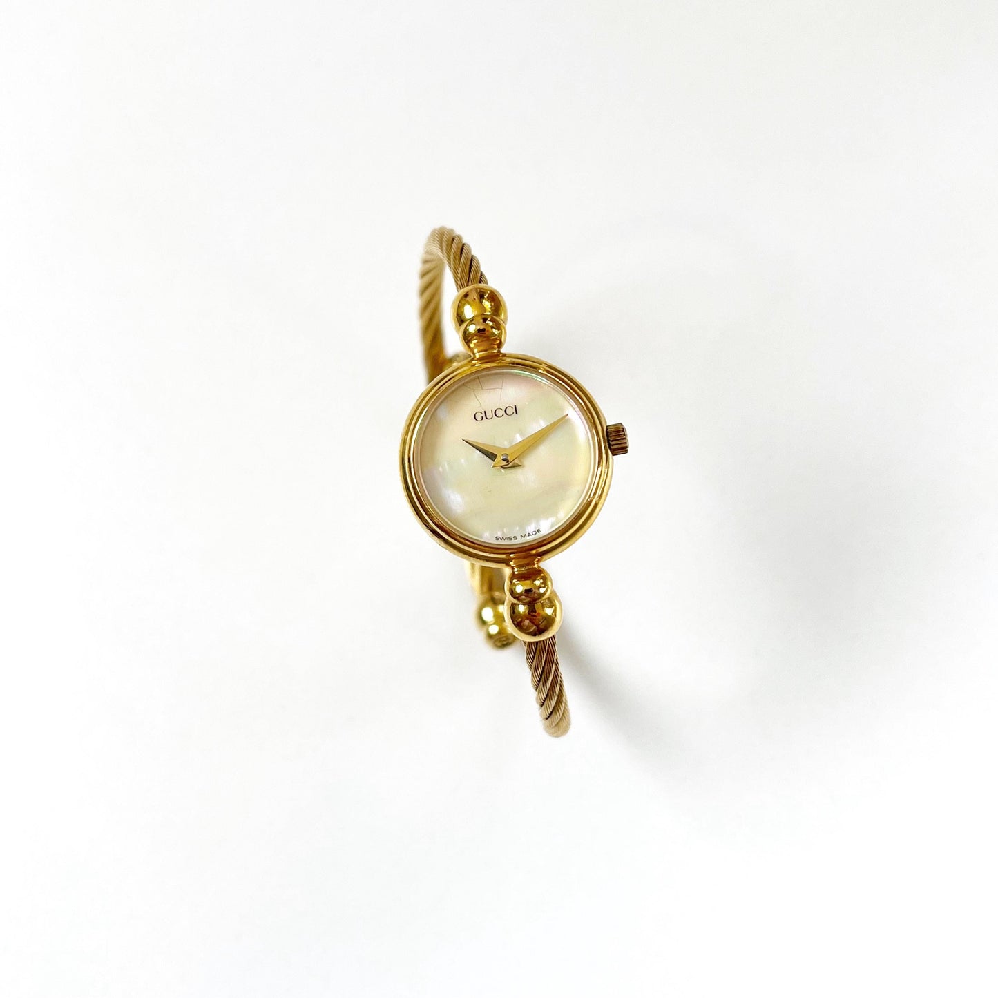 Vintage Gucci Watch MINT Seashell Dial Bangle Watch, Rare Watch, Gift for Her