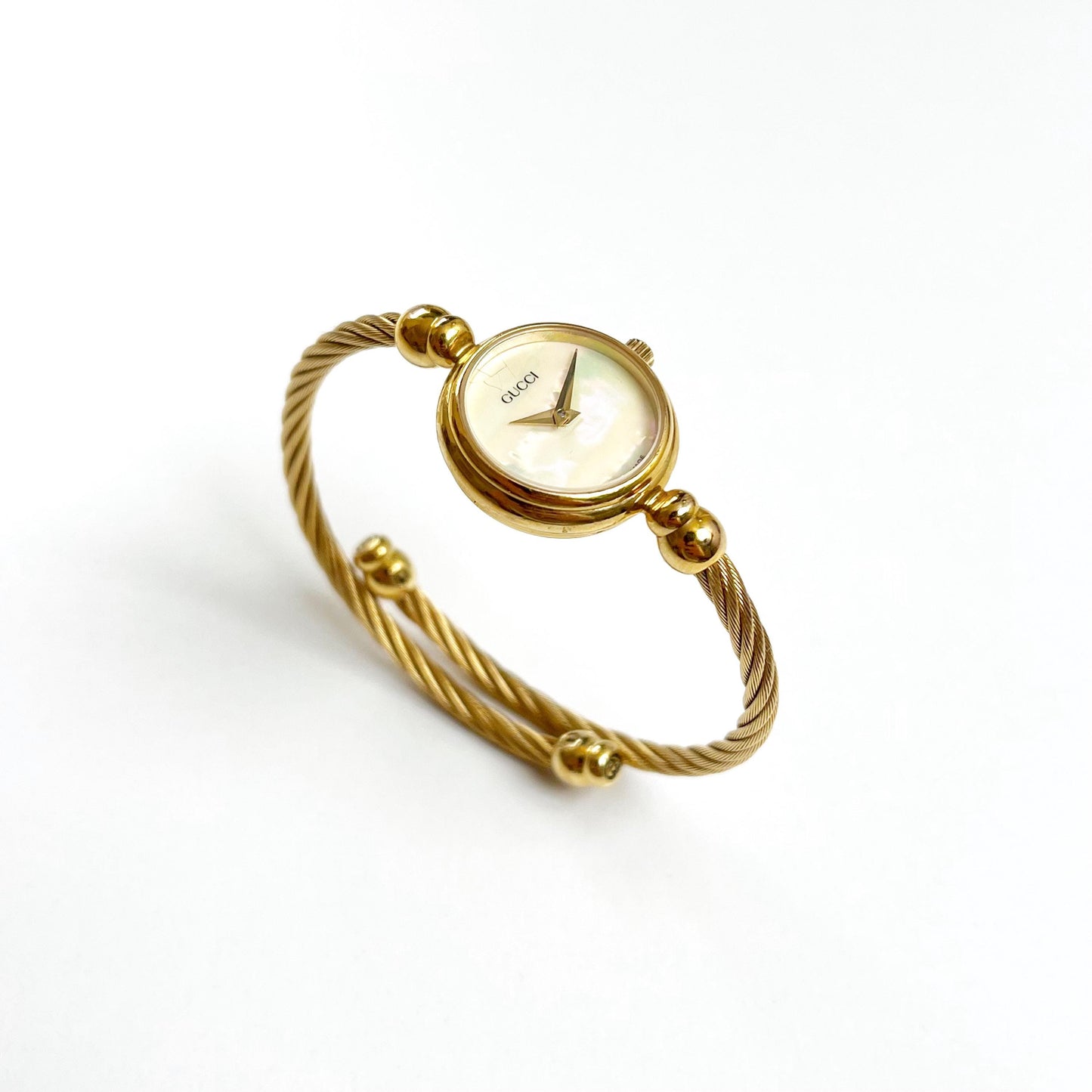 Vintage Gucci Watch MINT Seashell Dial Bangle Watch, Rare Watch, Gift for Her