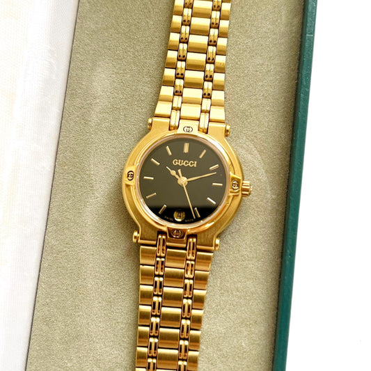 MINT - Vintage Gucci Women’s Golden Watch - Boxed - Women’s Wristwatch - 16cm