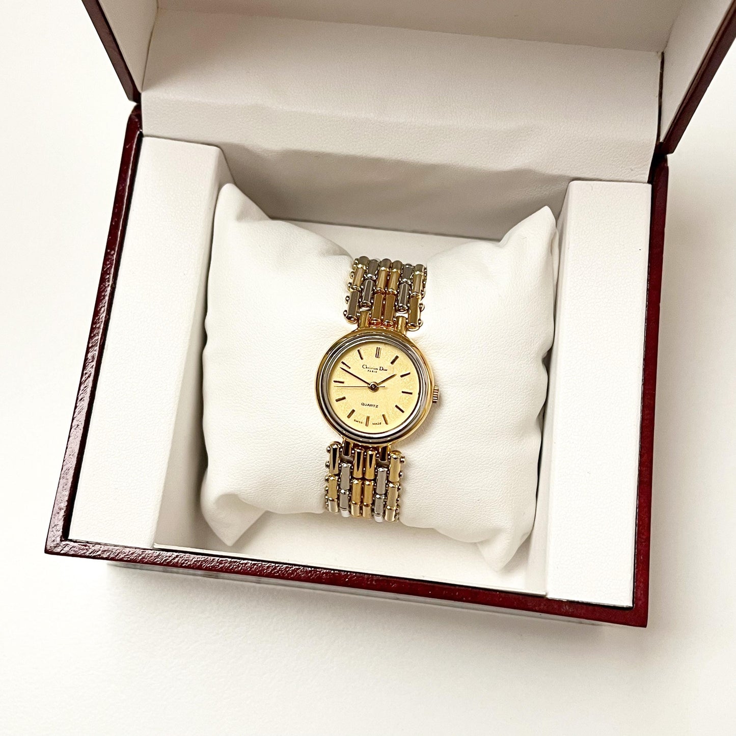 Christian Dior TwoTone Vintage Women’s Authentic Watch Boxed, Gift for Her