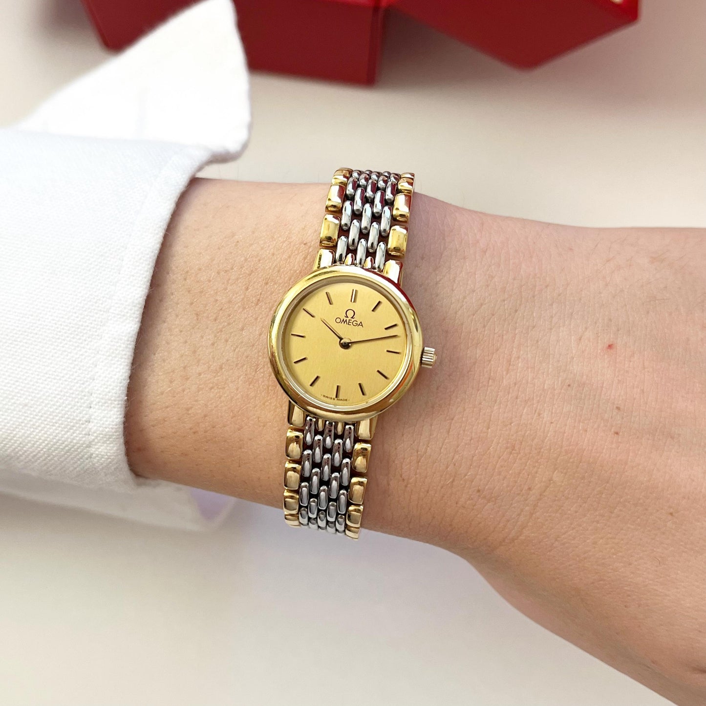 Vintage OMEGA DE VILLE Women’s Watches, Mint, TwoTone Gold Watches, Gift For Her