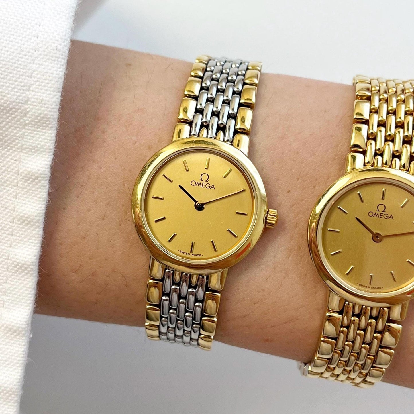 Vintage OMEGA DE VILLE Women’s Watches, Mint, TwoTone Gold Watches, Gift For Her
