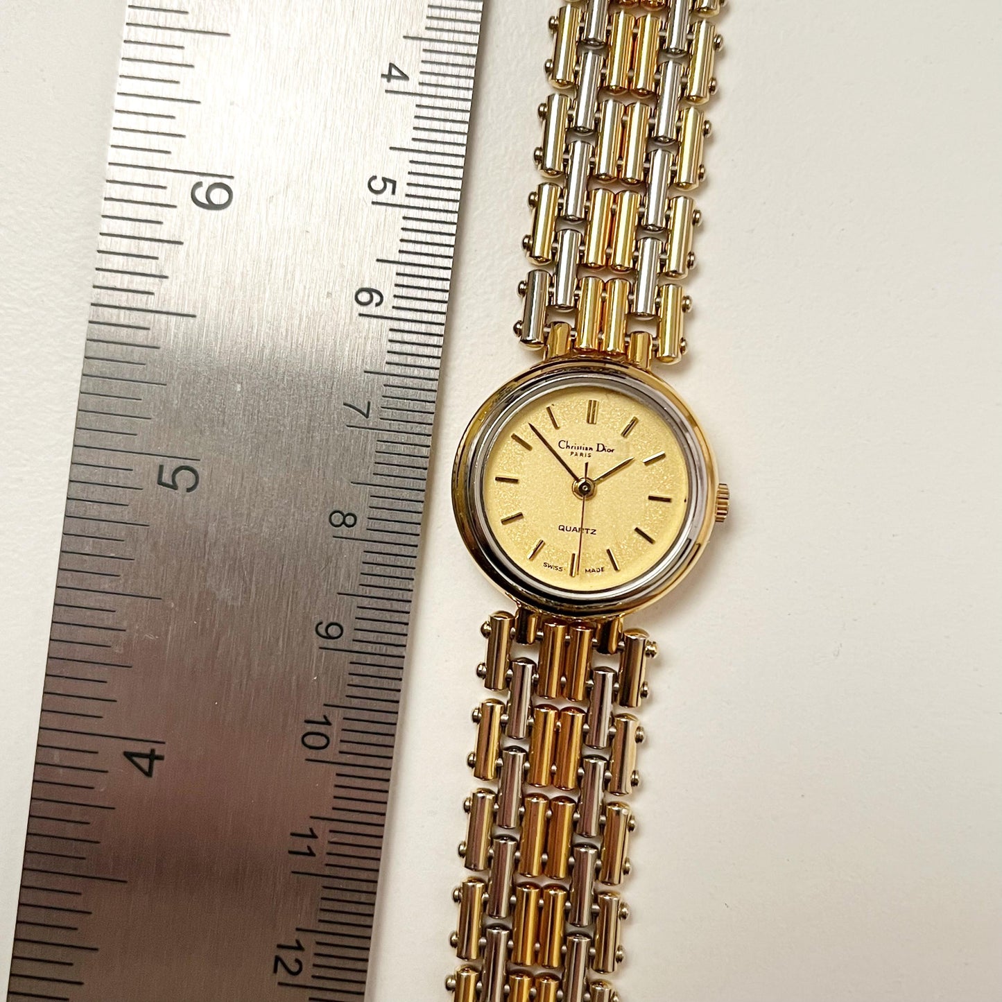 Christian Dior TwoTone Vintage Women’s Authentic Watch Boxed, Gift for Her