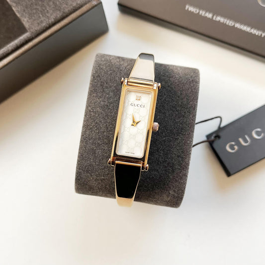 Gucci Women’s Vintage Bangle Gold Watch, Boxed Gift for Her - 16cm