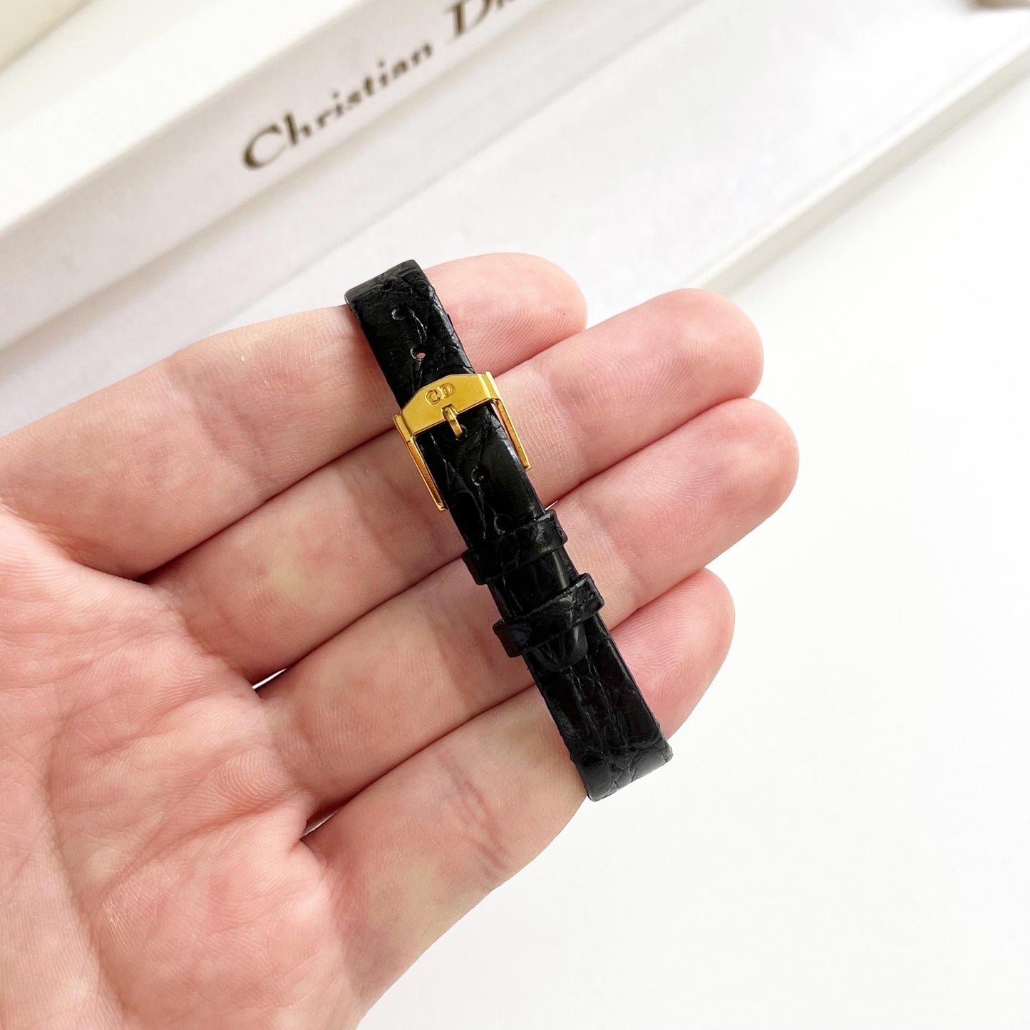 Christian Dior Vintage Women’s Watch, Seashell Dial, Boxed, Gift for Her - 14-18cm