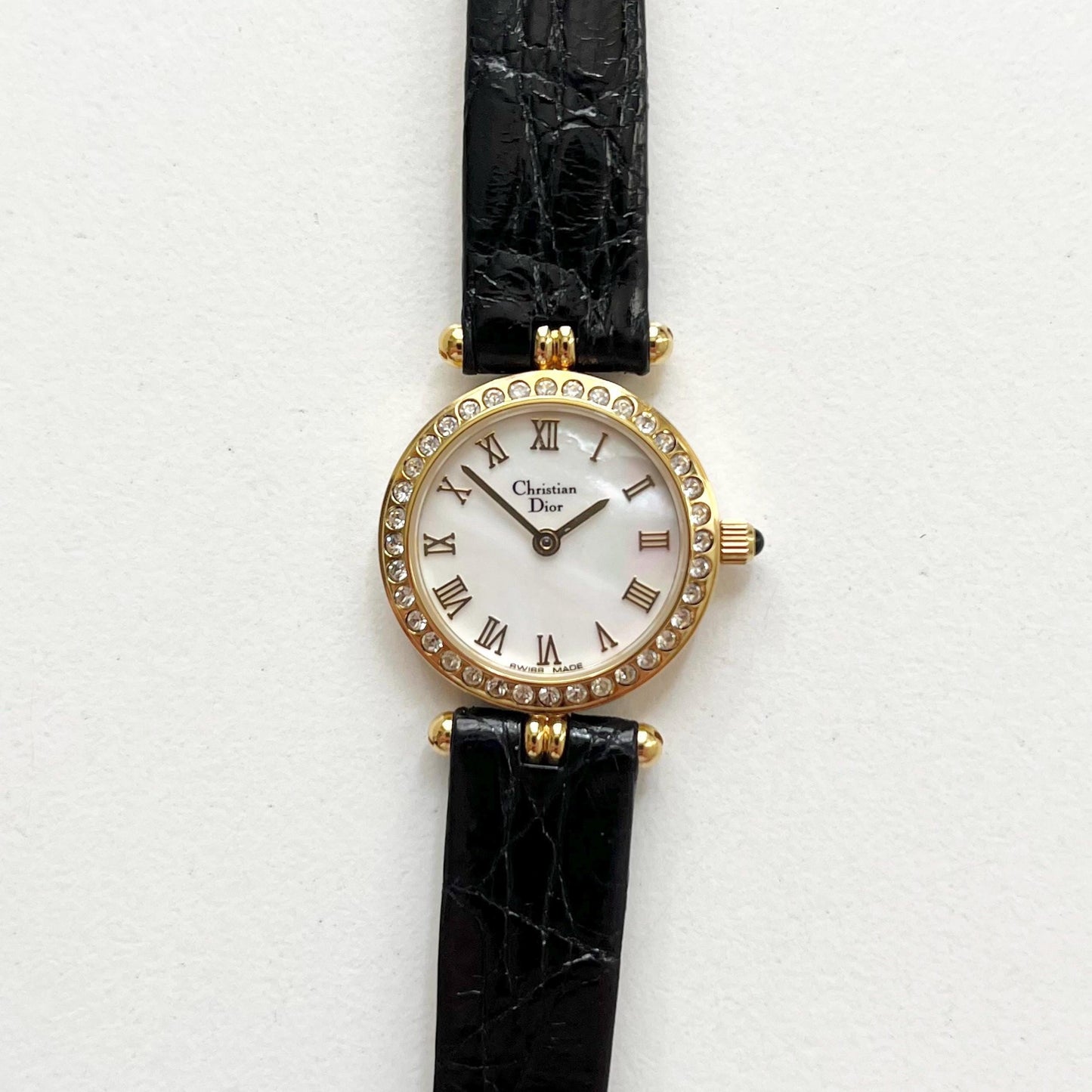 Christian Dior Vintage Women’s Watch, Seashell Dial, Boxed, Gift for Her - 14-18cm