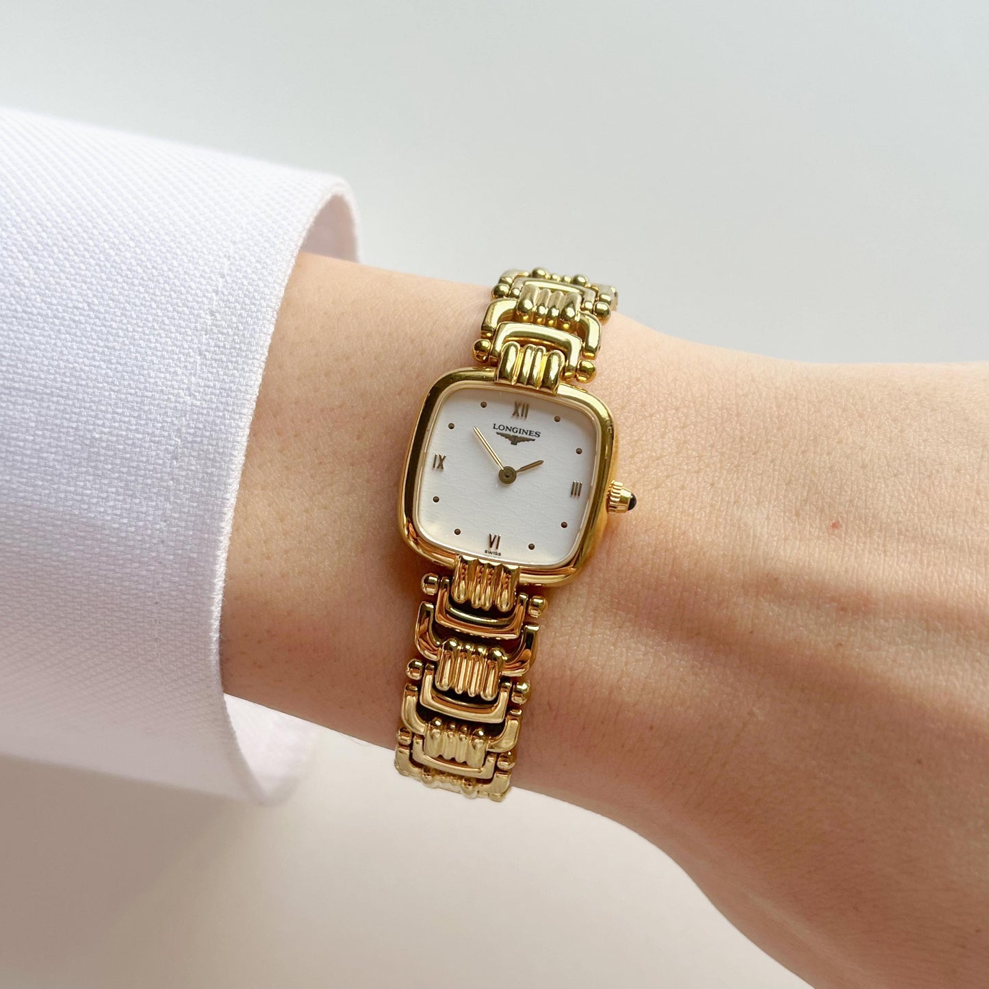 Longines Vintage Womens Gold Watch, Gift Box, 15.5 cm