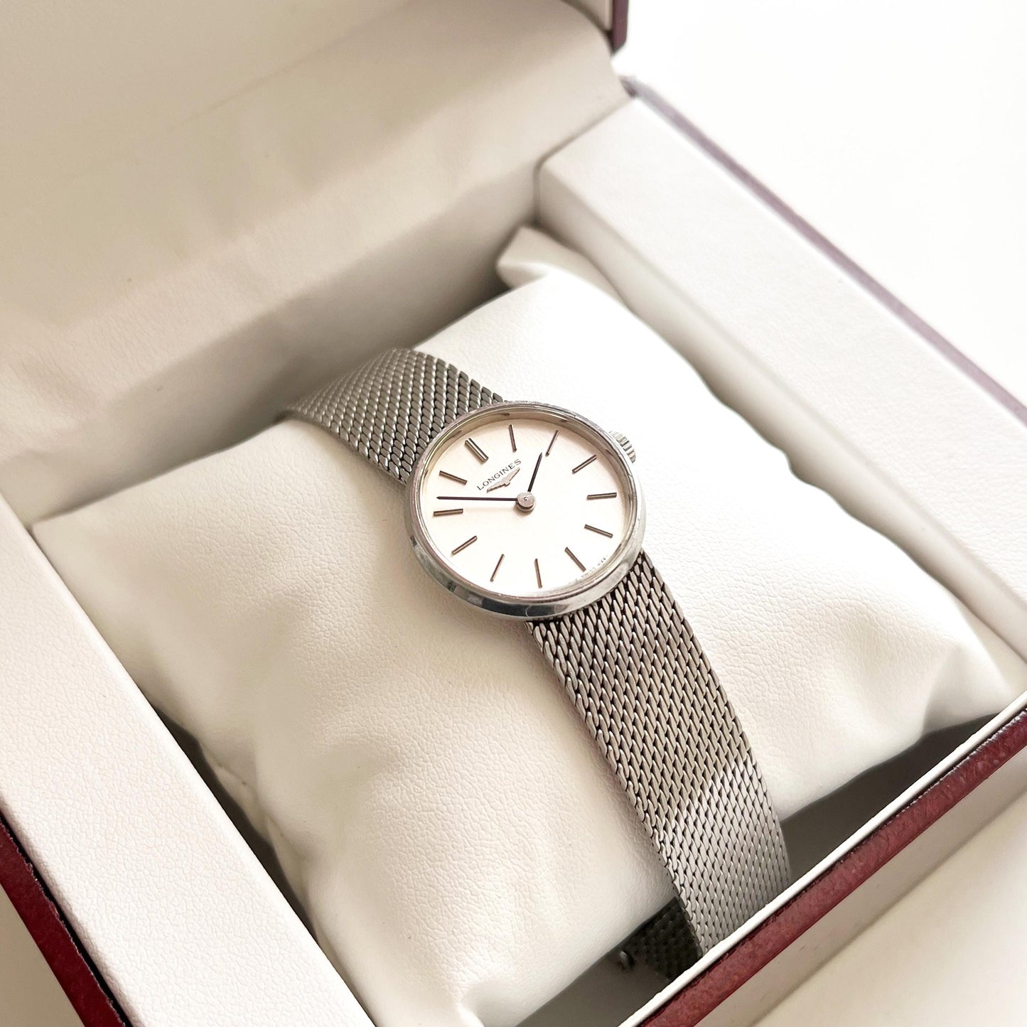 Vintage Longines Women’s Silver Watch, Boxed, Gift For Her