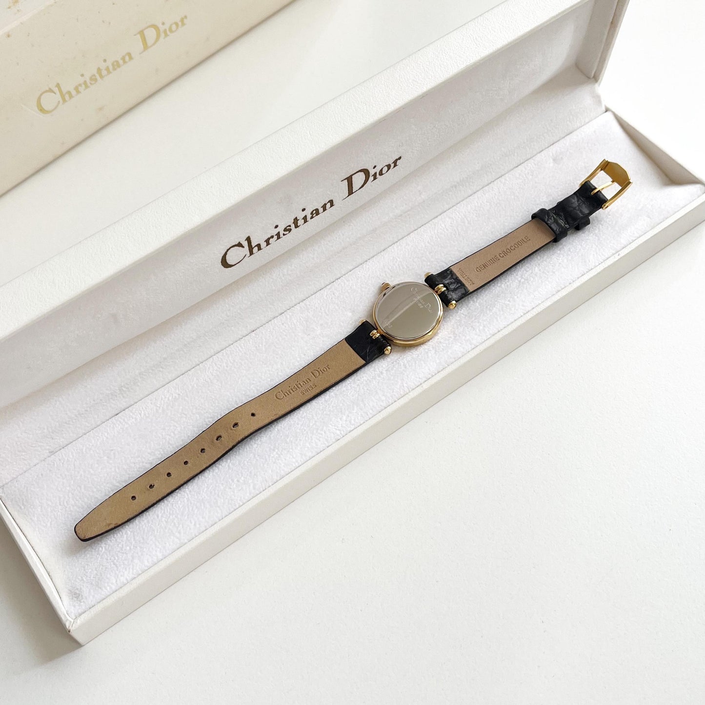 Christian Dior Vintage Women’s Watch, Seashell Dial, Boxed, Gift for Her - 14-18cm