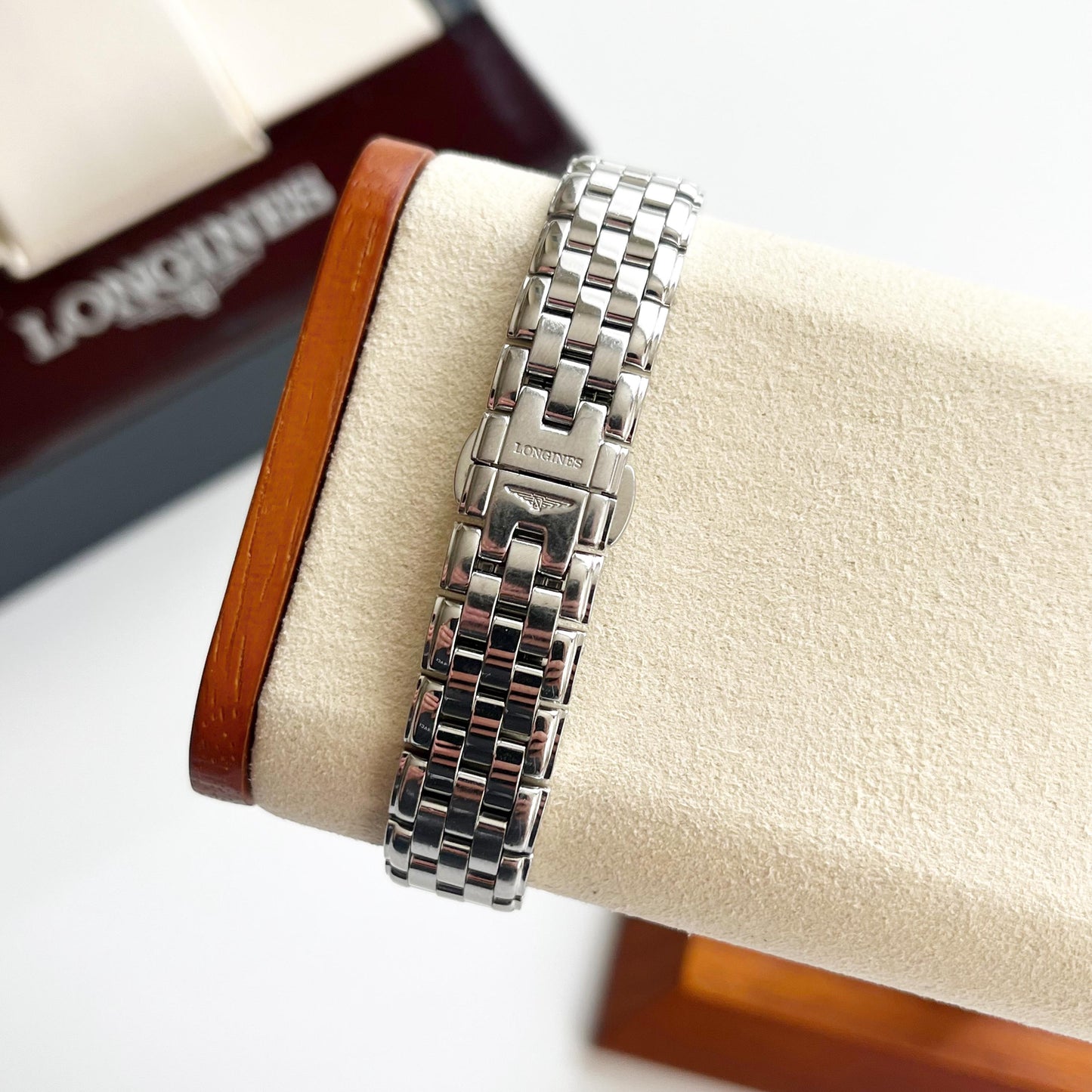 Longines Vintage Women’s Silver Watch, Date Watch, Boxed, Gift For Her - 18.5cm