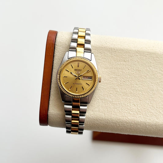 Seiko RARE TwoTone Mechanical Vintage Womens Watch, Boxed, 16cm