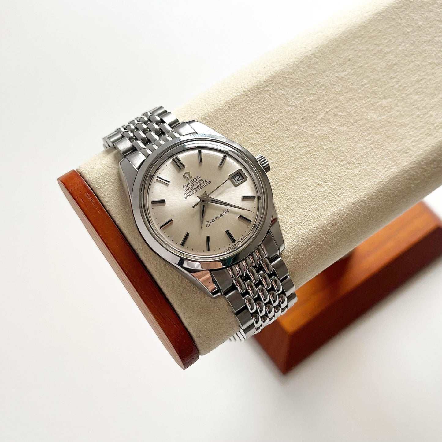 OMEGA SEAMASTER 166.010, Rare Vintage Man’s Stainless Steel Watch, Automatic Mechanical, Gift Box - 18cm