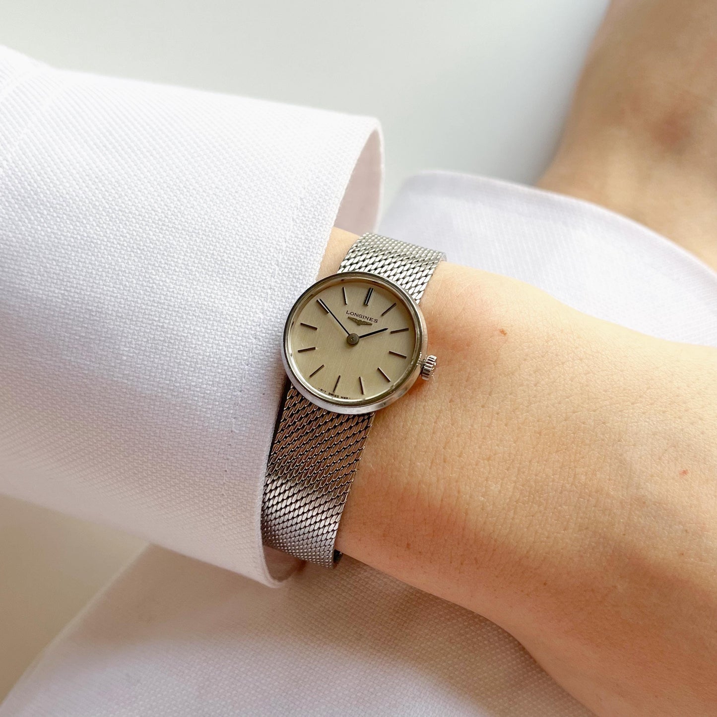 Vintage Longines Women’s Silver Watch, Boxed, Gift For Her