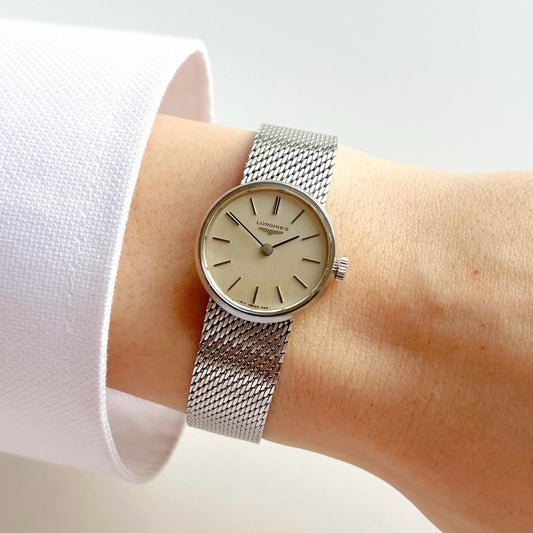 Vintage Longines Women’s Silver Watch, Boxed, Gift For Her