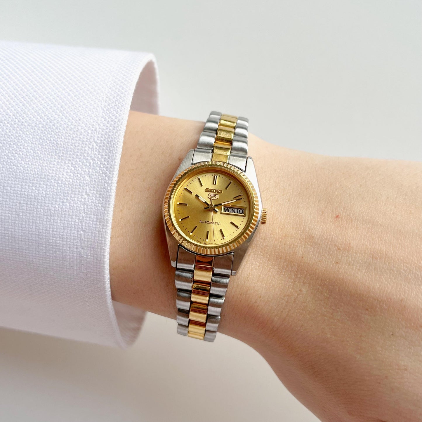 Seiko RARE TwoTone Mechanical Vintage Womens Watch, Boxed, 16cm