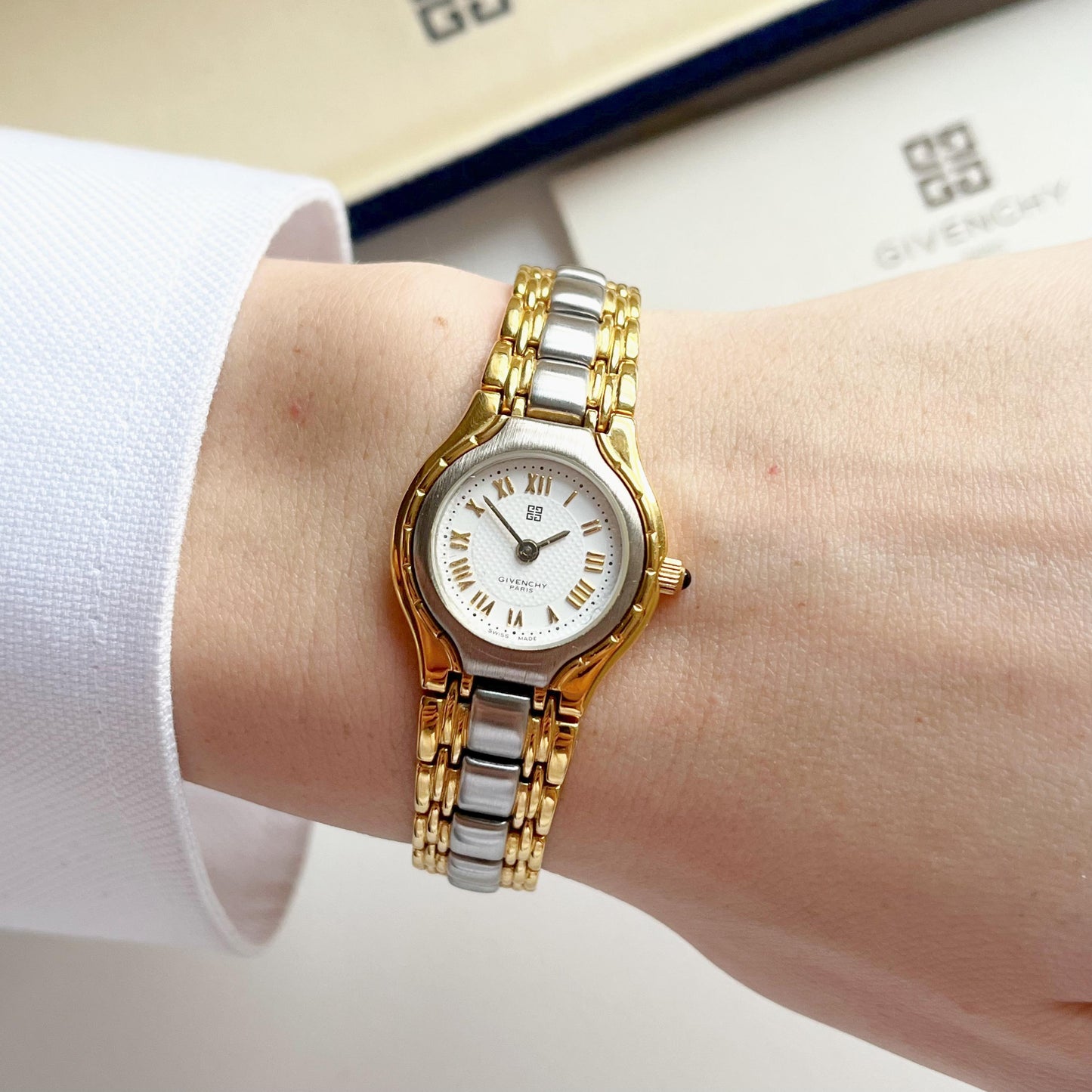 Givenchy Vintage Women’s TwoTone Watch, Boxed, Gift for Her - up to 18cm