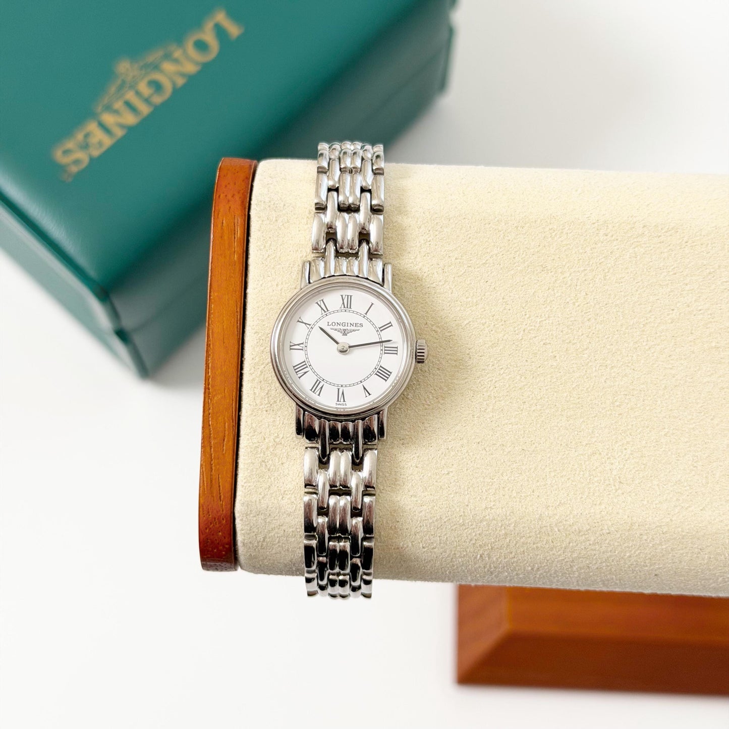 Longines Vintage Women’s Silver Watch, Boxed, Gift For Her - 16cm