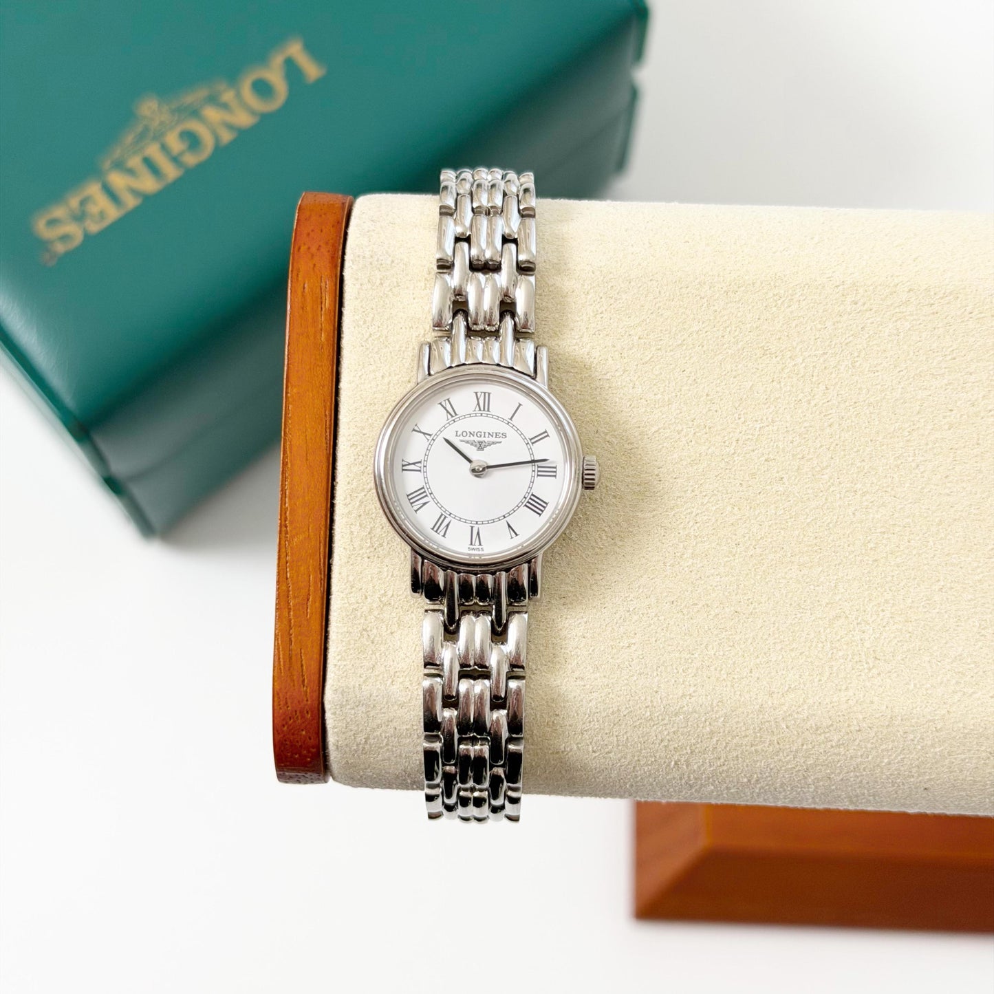Longines Vintage Women’s Silver Watch, Boxed, Gift For Her - 16cm