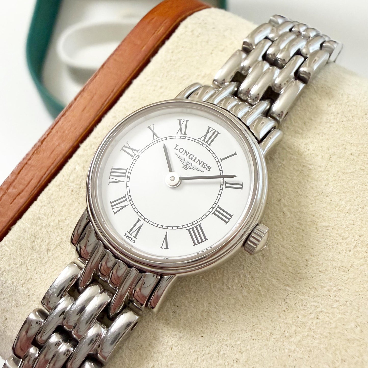 Longines Vintage Women’s Silver Watch, Boxed, Gift For Her - 16cm