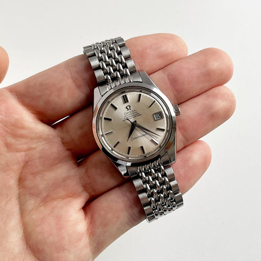 OMEGA SEAMASTER 166.010, Rare Vintage Man’s Stainless Steel Watch, Automatic Mechanical, Gift Box - 18cm