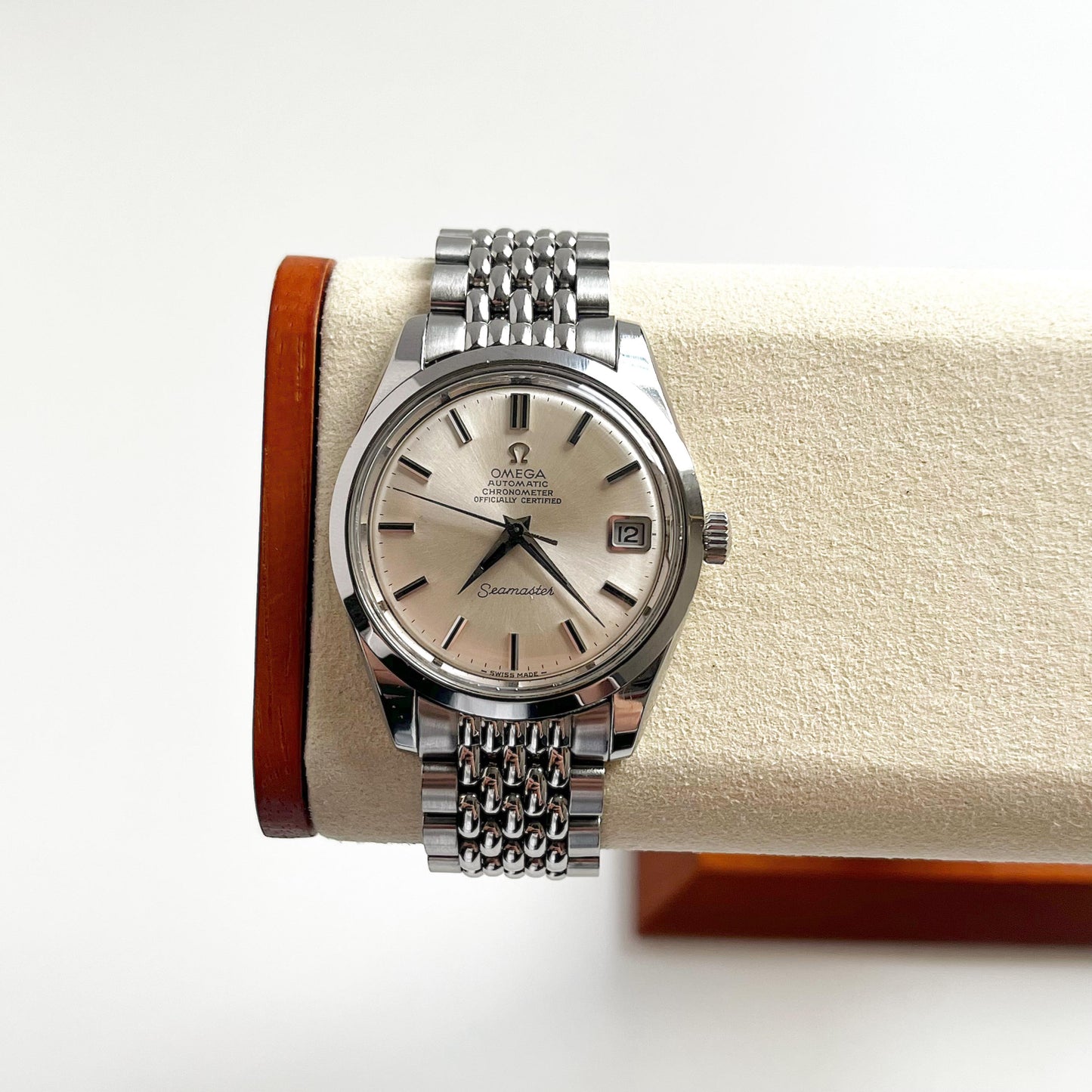 OMEGA SEAMASTER 166.010, Rare Vintage Man’s Stainless Steel Watch, Automatic Mechanical, Gift Box - 18cm