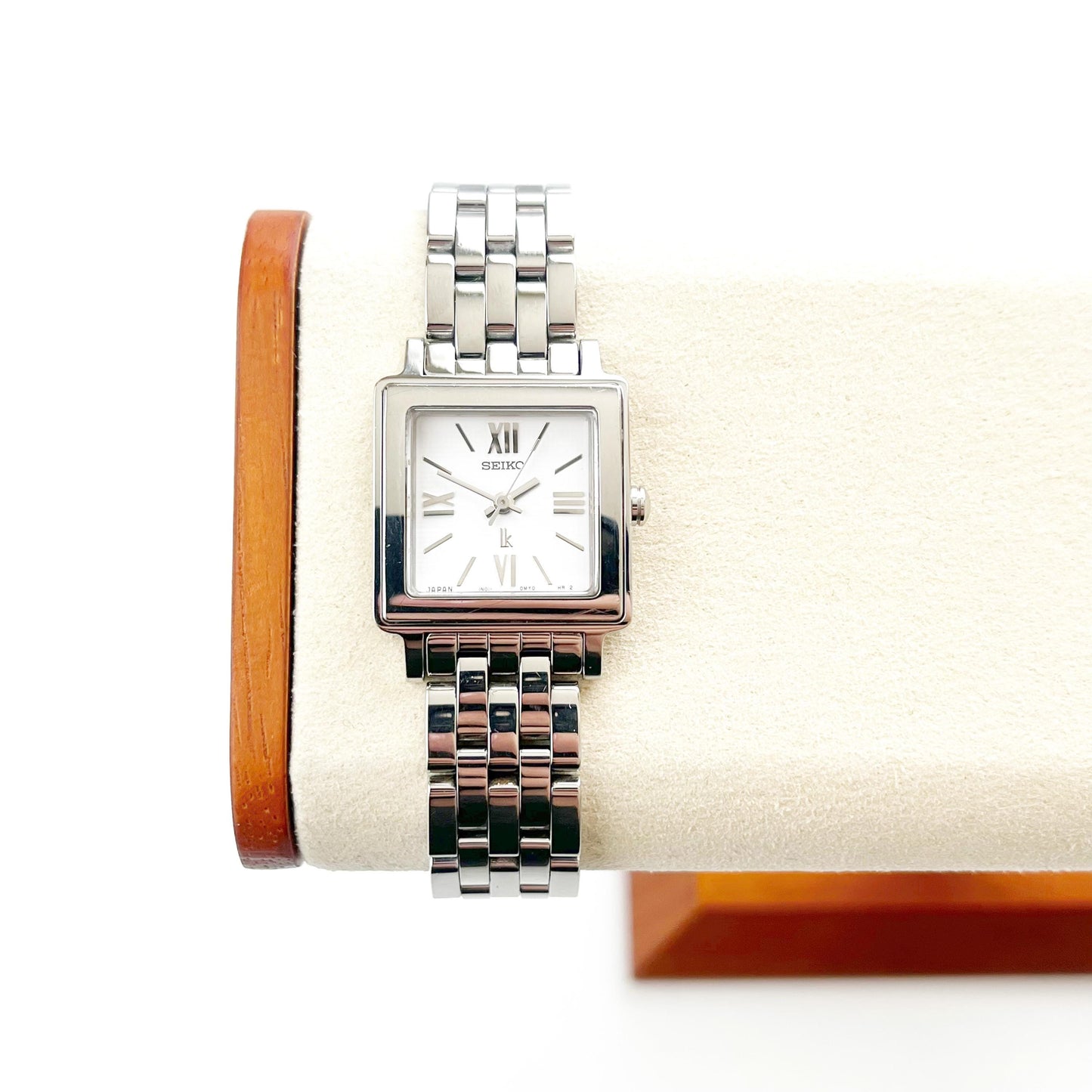 Seiko Square Silver Womens Vintage Watch, Boxed, Gift for Her, 15.5cm