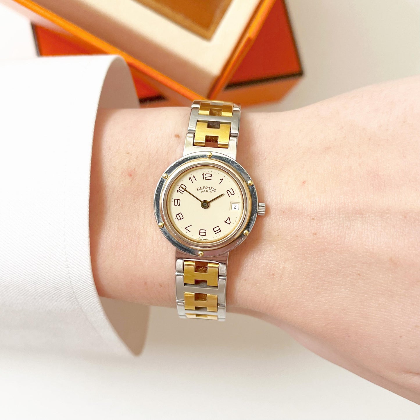 Hermes Vinatge Womens Watch, Gift for Her, Boxed, 17.5cm