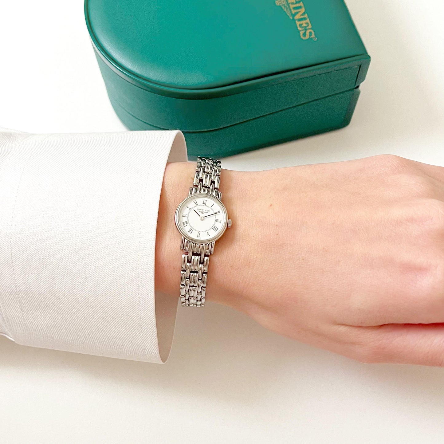 Longines Vintage Women’s Silver Watch, Boxed, Gift For Her - 16cm