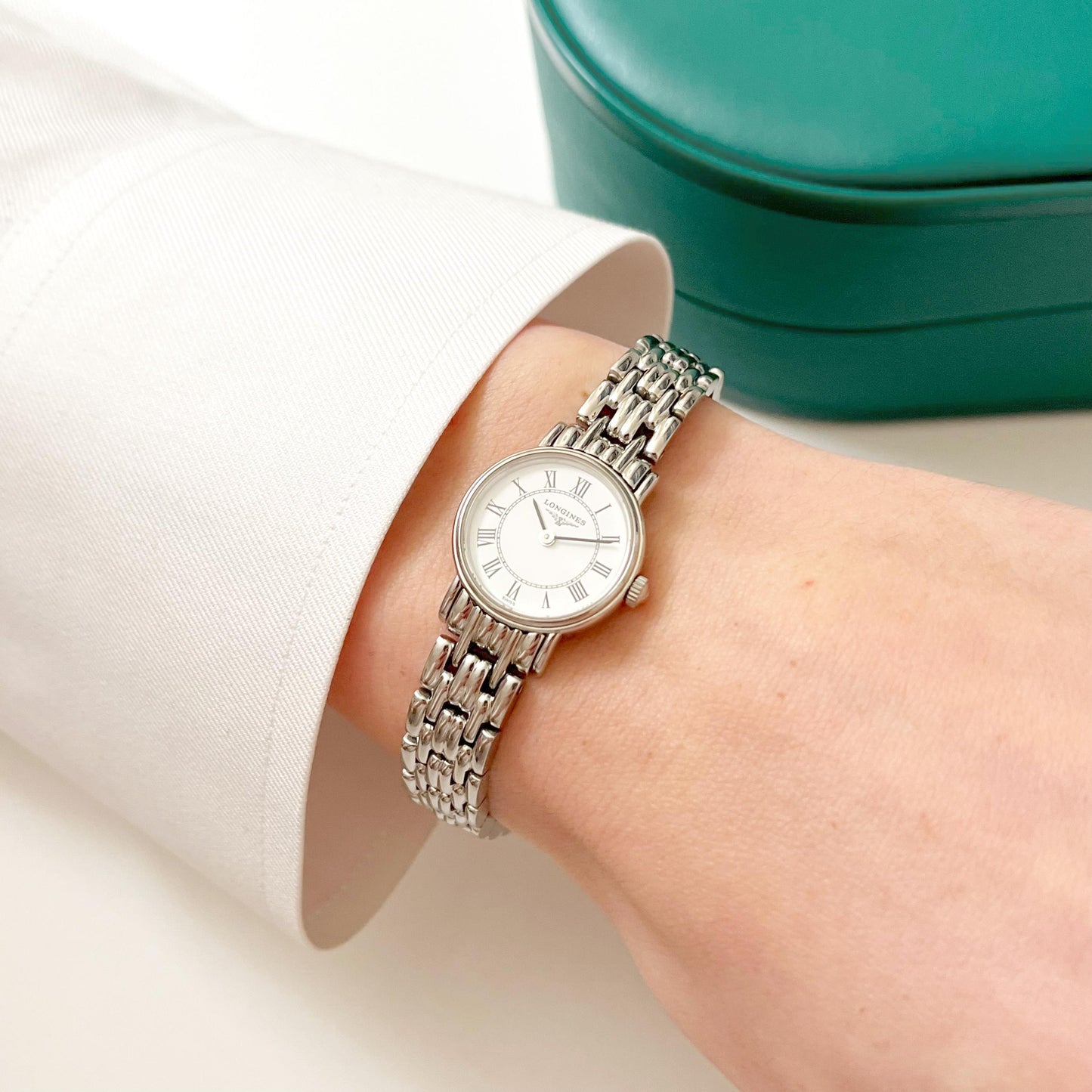 Longines Vintage Women’s Silver Watch, Boxed, Gift For Her - 16cm
