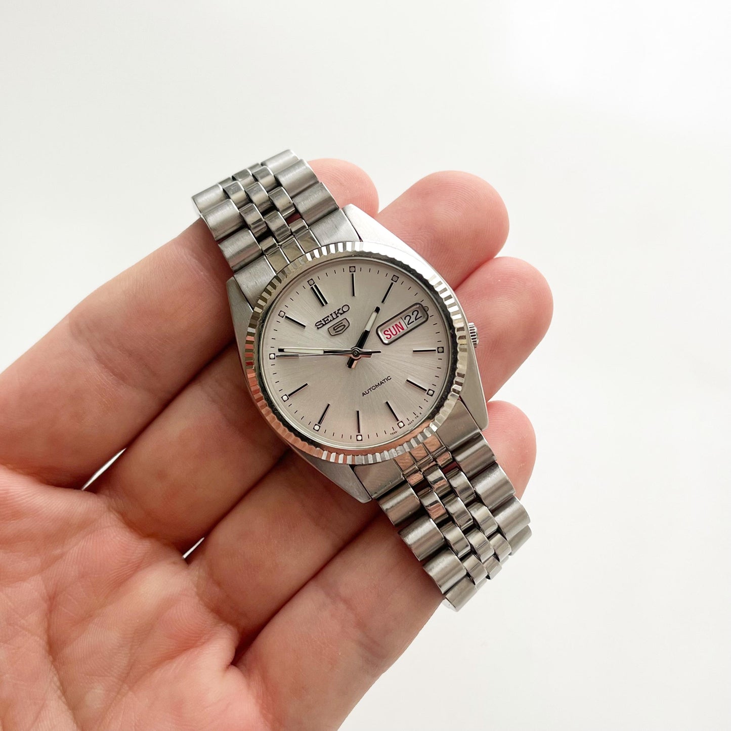 SEIKO Vintage Man’s Stainless Steel Watch, Automatic Mechanical, Boxed - 18cm