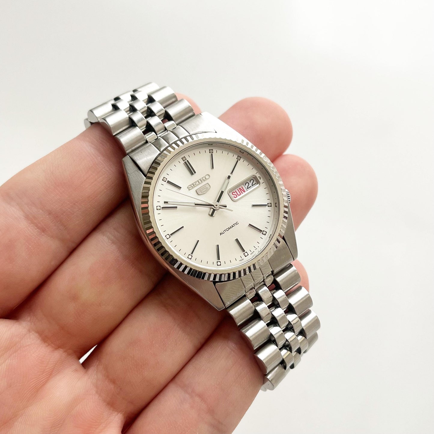 SEIKO Vintage Man’s Stainless Steel Watch, Automatic Mechanical, Boxed - 18cm