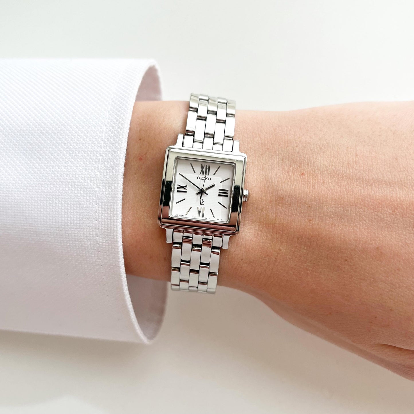 Seiko Square Silver Womens Vintage Watch, Boxed, Gift for Her, 15.5cm