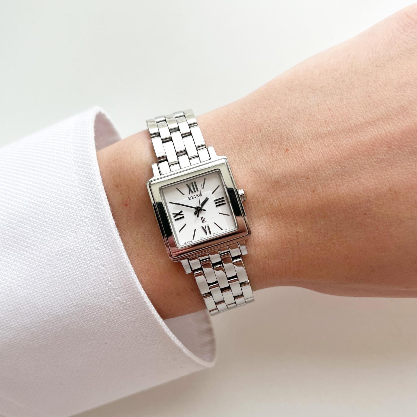 Seiko Square Silver Womens Vintage Watch, Boxed, Gift for Her, 15.5cm