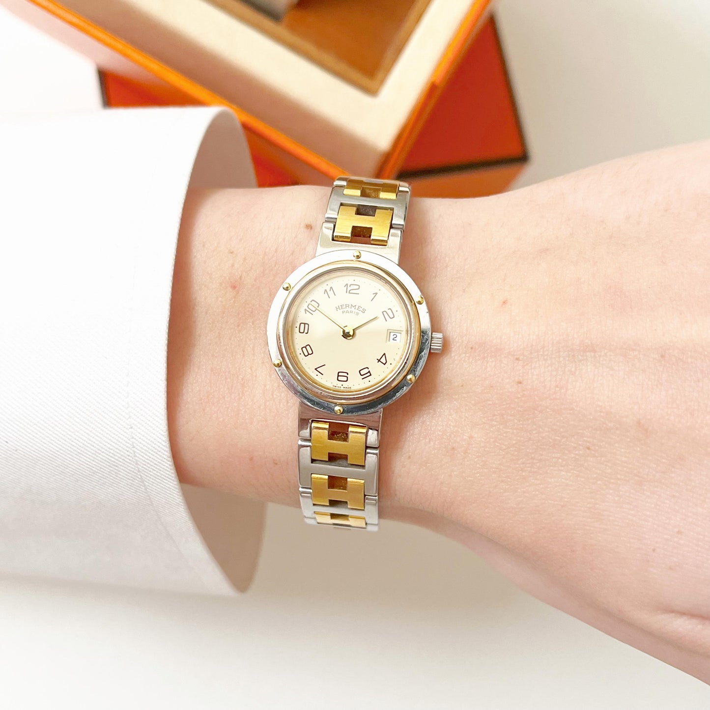 Hermes Vinatge Womens Watch, Gift for Her, Boxed, 17.5cm