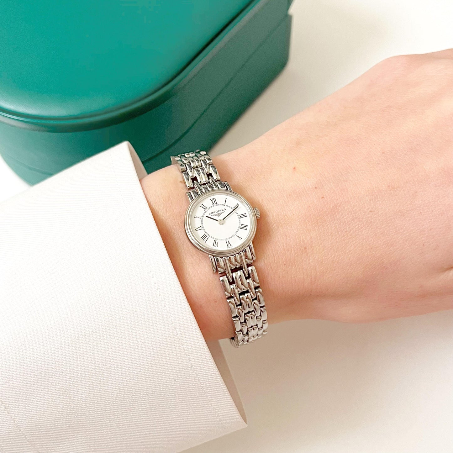 Longines Vintage Women’s Silver Watch, Boxed, Gift For Her - 16cm
