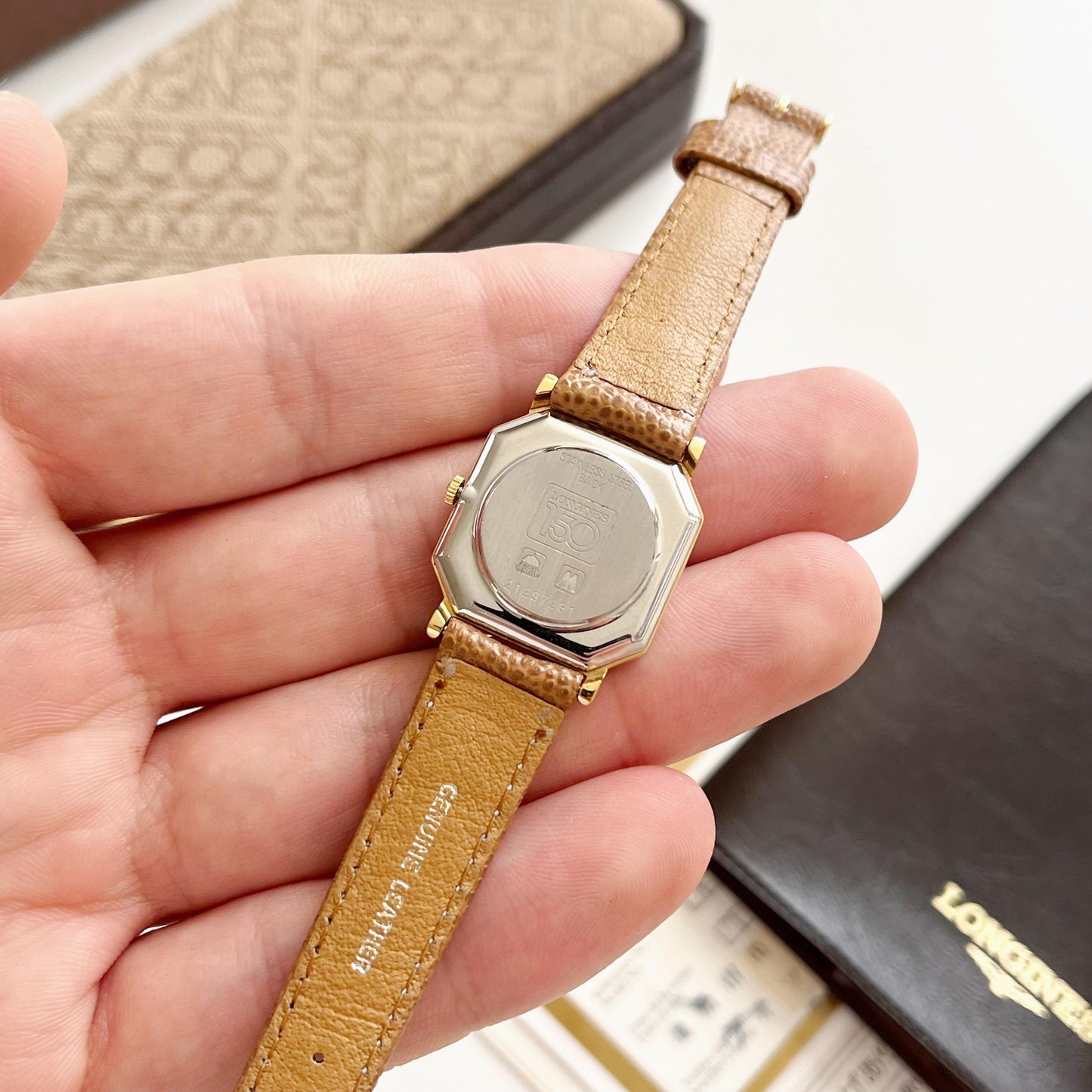 LONGINES RARE 150 Anniversary Vintage Women's Watch, Documents, Boxed, Full Set - 16.5cm