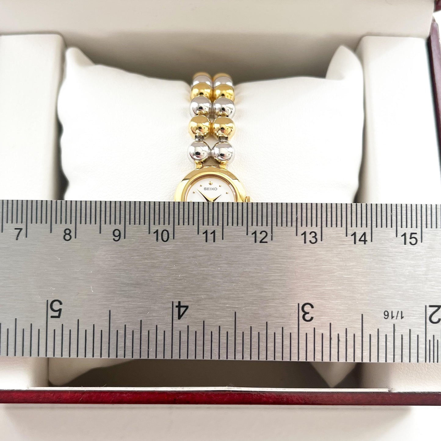 MINT - Seiko Gold Women’s Vintage Watch, Boxed, Gift for Her - 17.5cm