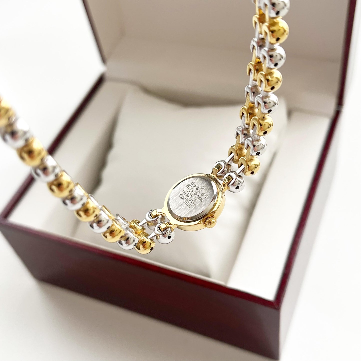 MINT - Seiko Gold Women’s Vintage Watch, Boxed, Gift for Her - 17.5cm