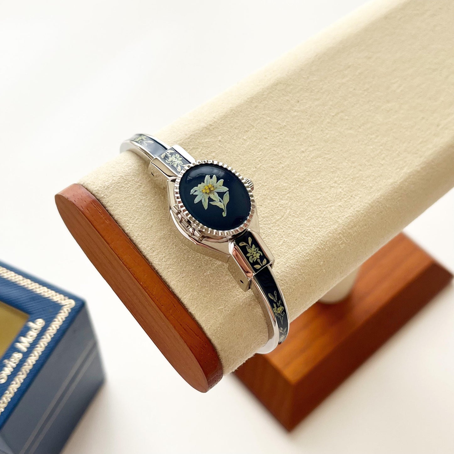 Andre Mouche Vintage Silver Watch, Boxed, Goft for Her