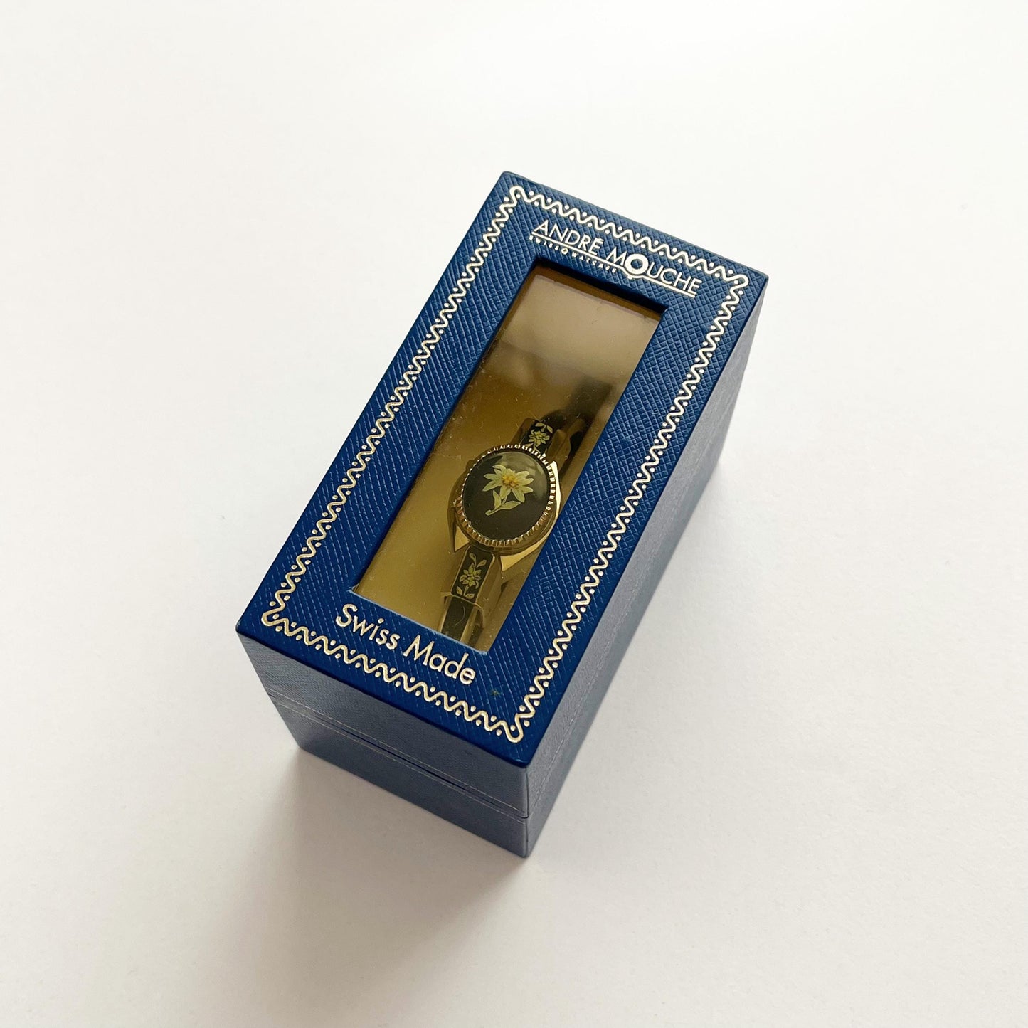 Andre Mouche Vintage Silver Watch, Boxed, Goft for Her