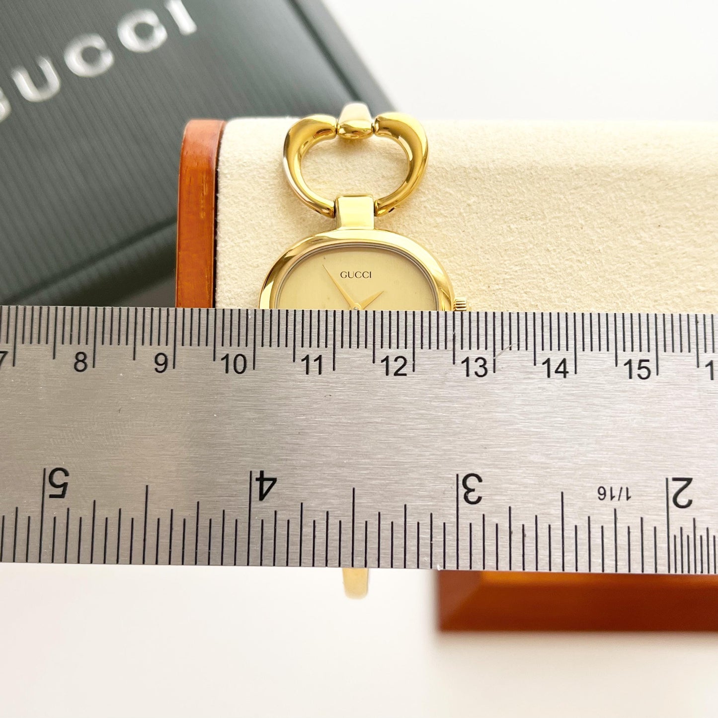 Gucci Watch, Gold Vintage Womens Bangle Boxed Watxh, Gift For Her, 16cm