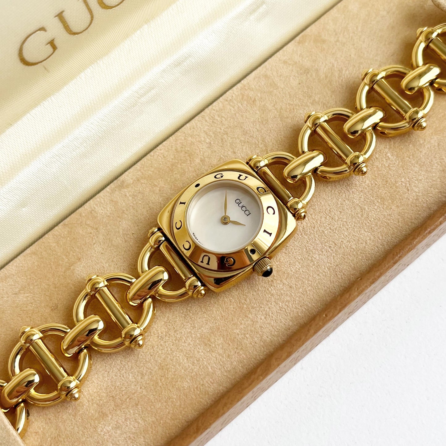 Vintage MINT Gucci Watch Gold Watch, Boxed, Gift for Her