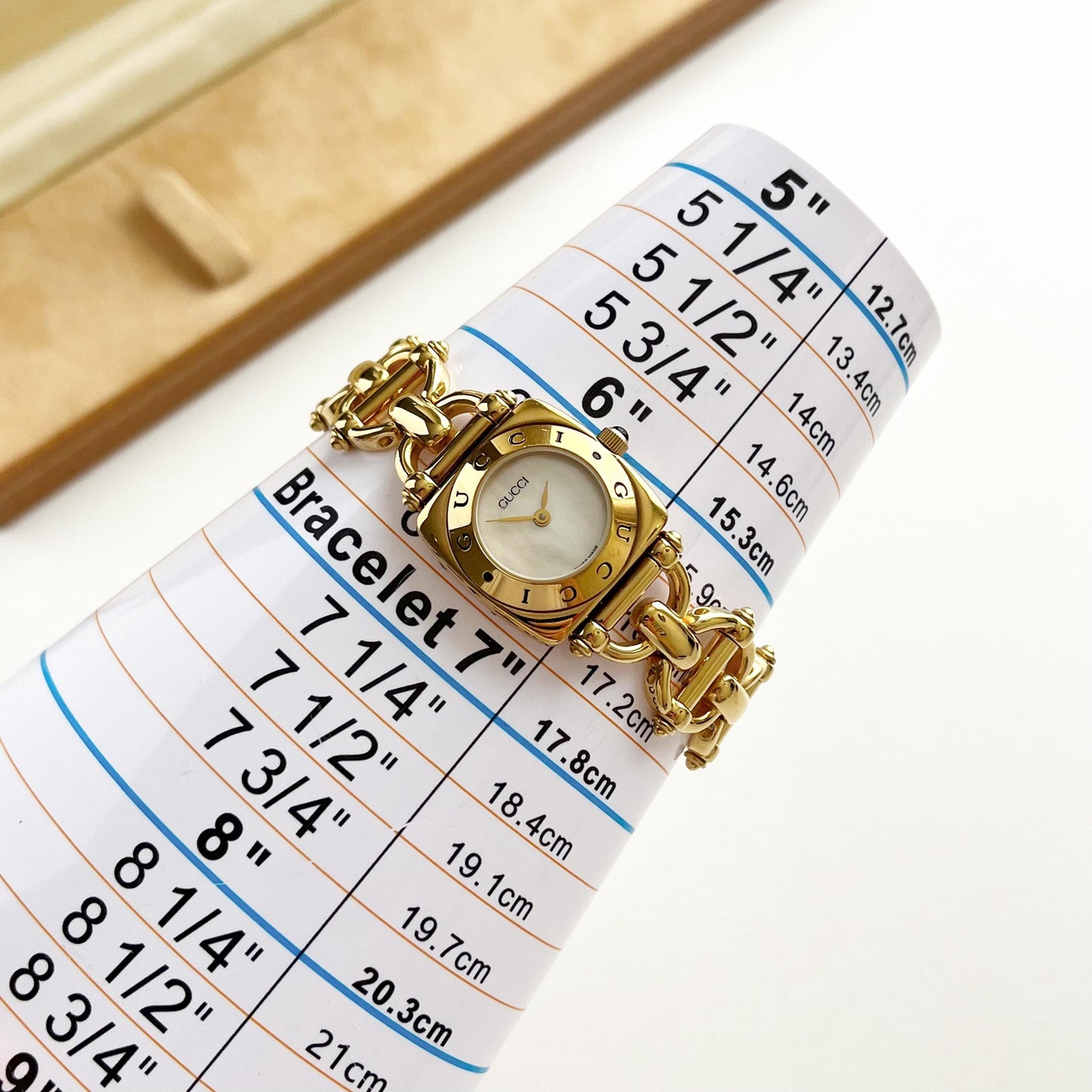 Vintage MINT Gucci Watch Gold Watch, Boxed, Gift for Her