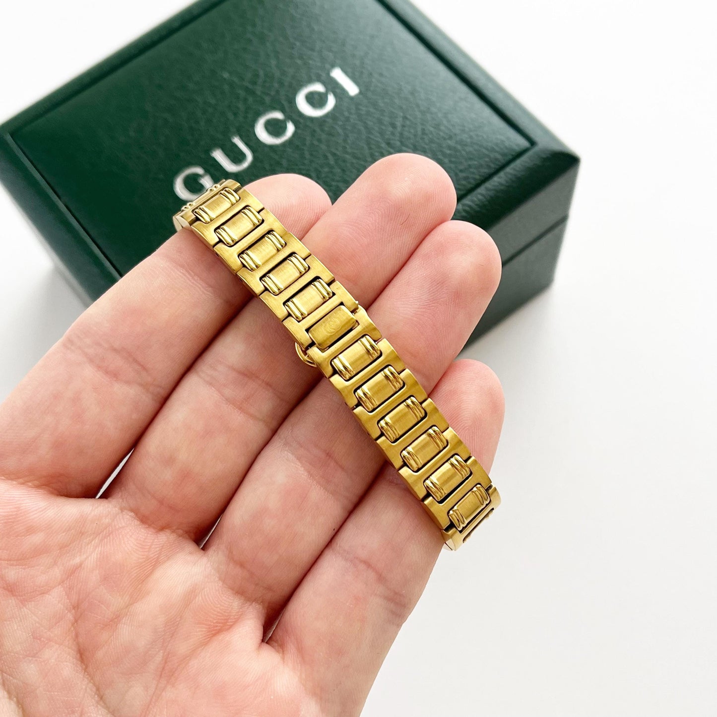 Gucci MINT Vintage Gold Women's Watch, Rare, Gift For Her, Boxed, 16.5cm