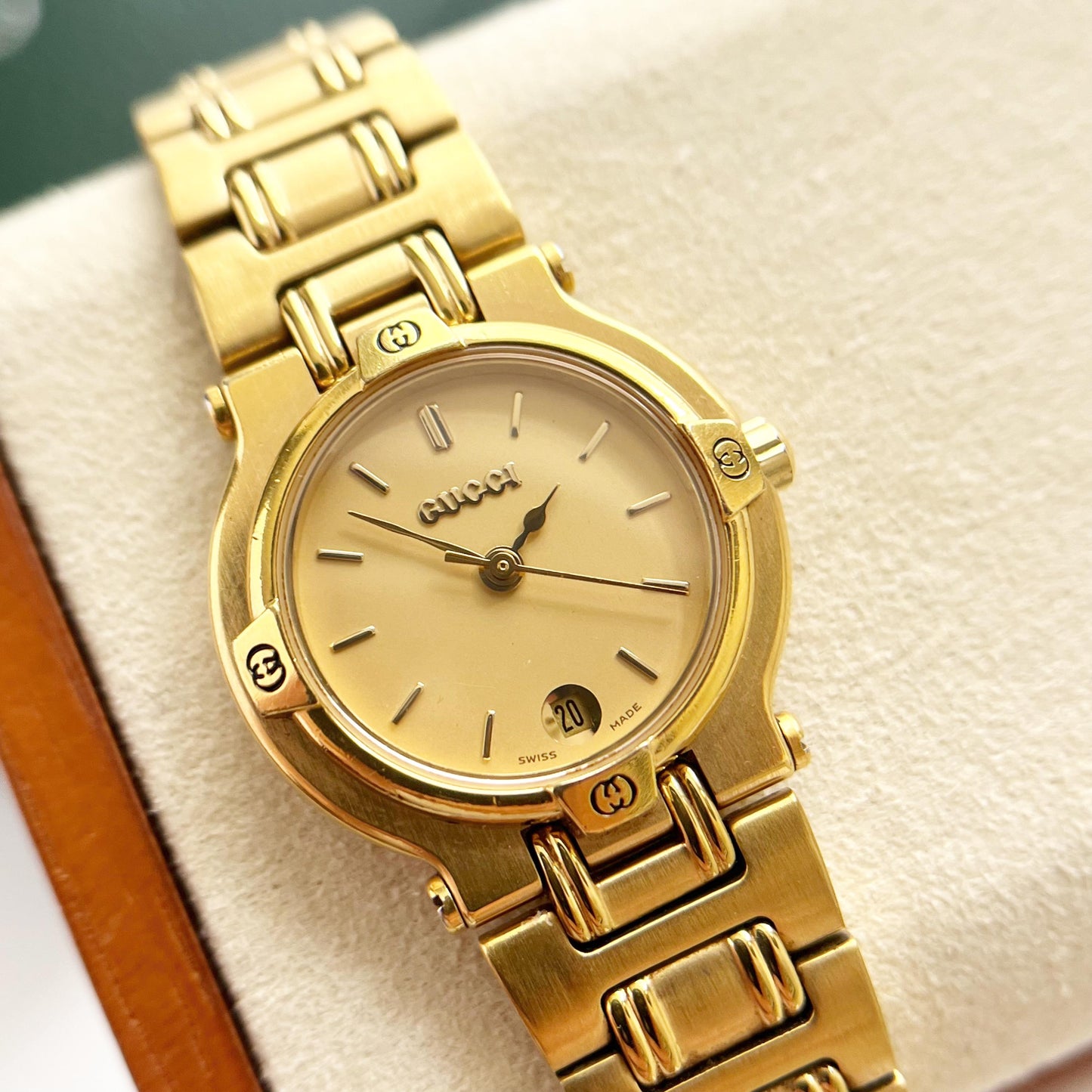Gucci MINT Vintage Gold Women's Watch, Rare, Gift For Her, Boxed, 16.5cm