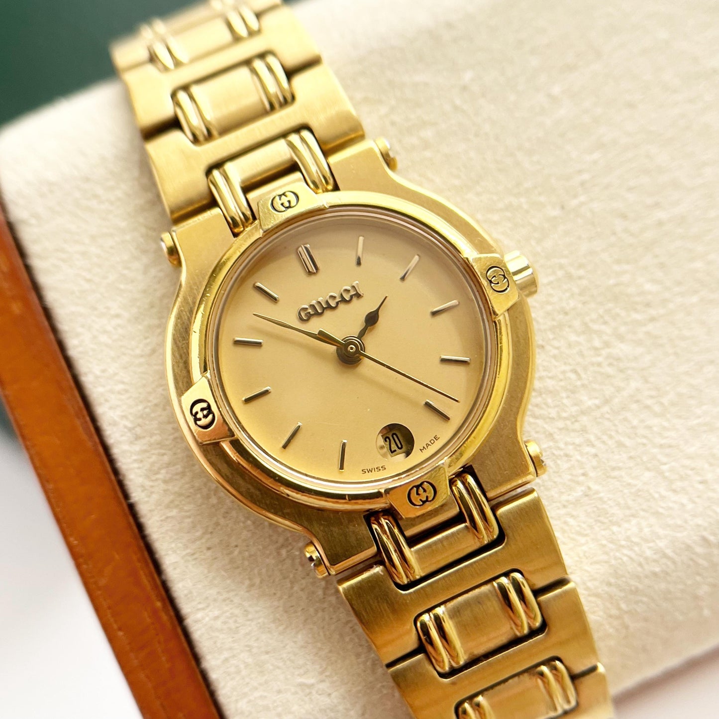 Gucci MINT Vintage Gold Women's Watch, Rare, Gift For Her, Boxed, 16.5cm