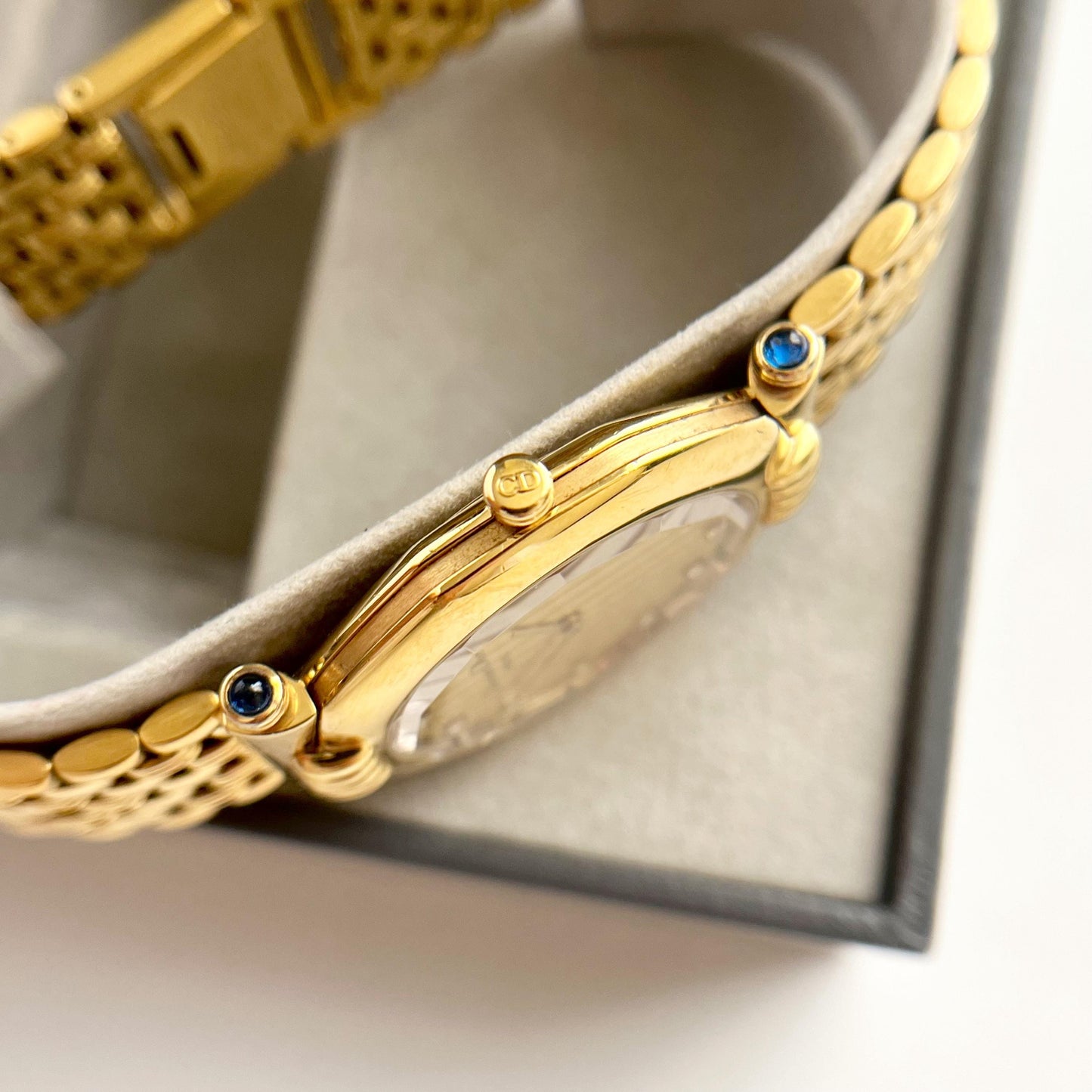 Christian Dior Vintage MINT watch, RARE Gold Womens Watch, Full Set, Boxed, Gift for Her