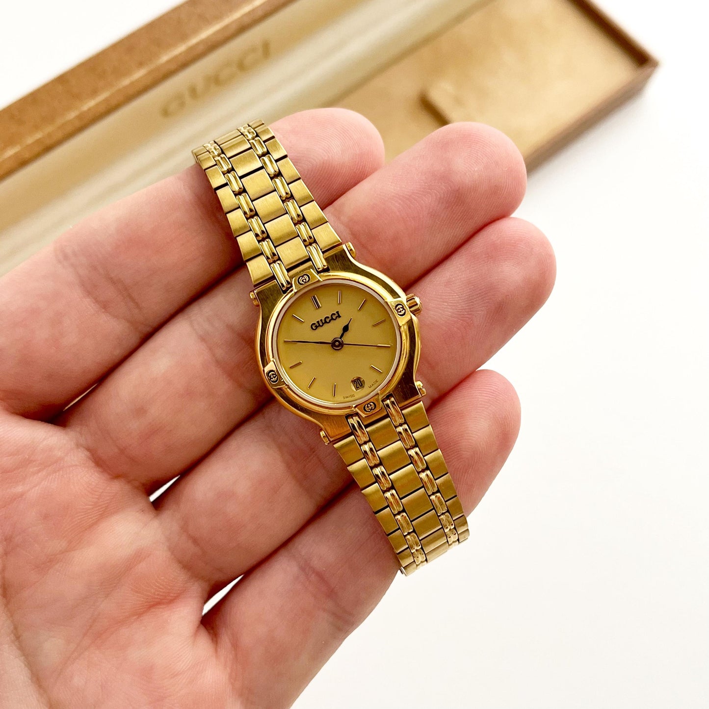Gucci Vintage Gold Women's Watch, Gift For Her, Boxed, 18cm